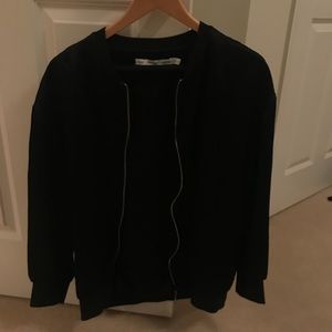 Black bomber jacket